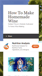 Mobile Screenshot of howtomakehomemadewine.biz