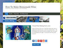 Tablet Screenshot of howtomakehomemadewine.biz